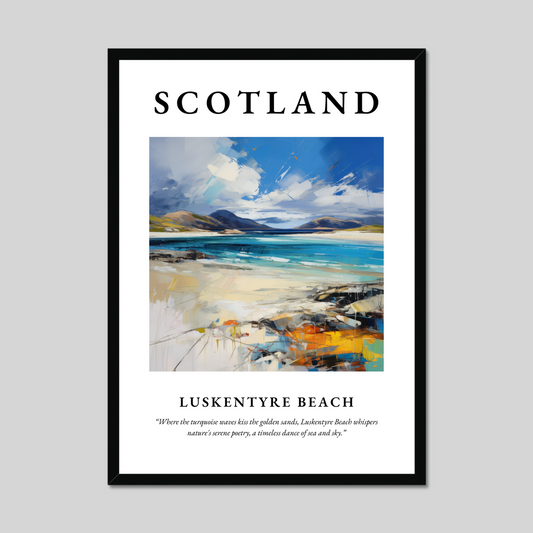 Poster of Luskentyre Beach, Scotland.