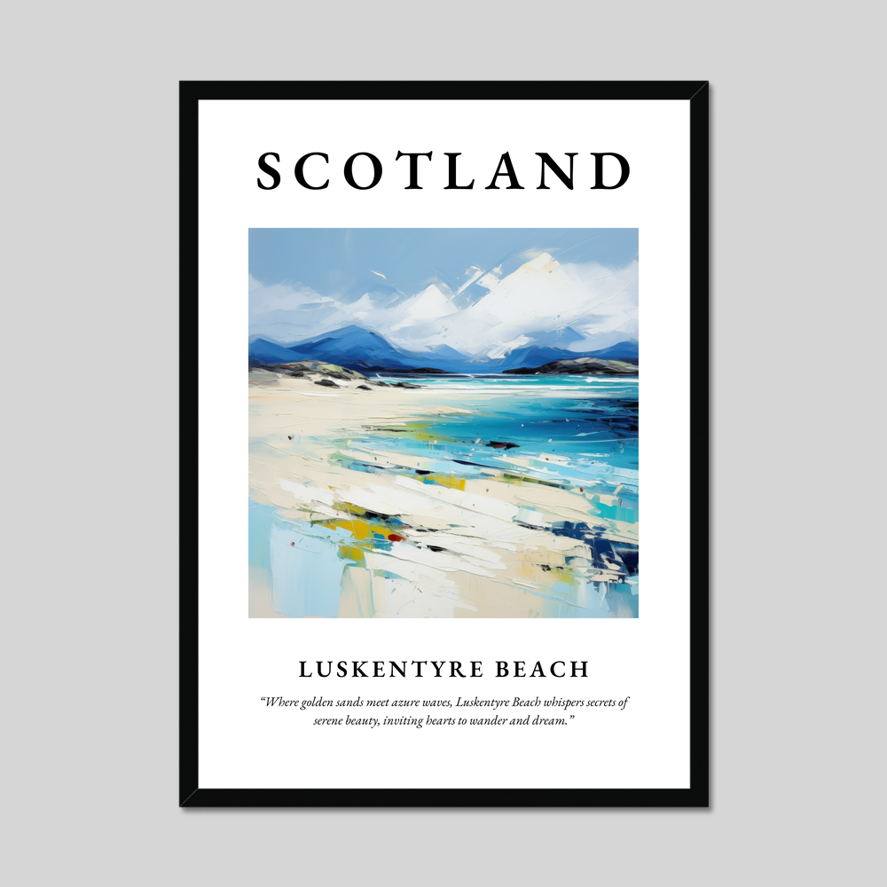 Poster of Luskentyre Beach, Scotland.