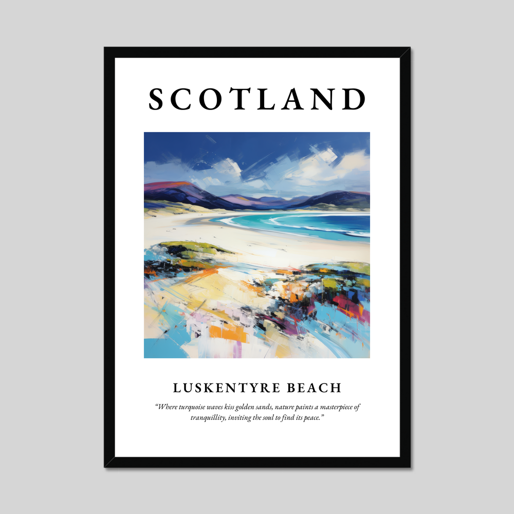 Poster of Luskentyre Beach, Scotland.