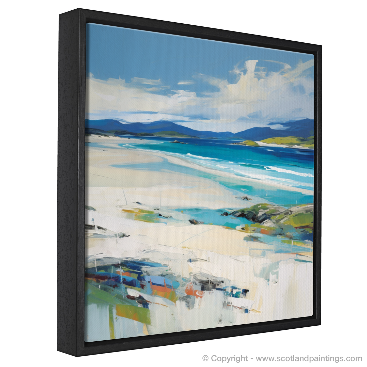 Painting and Art Print of Luskentyre Beach, Isle of Harris entitled "Luskentyre Beach Whispers".