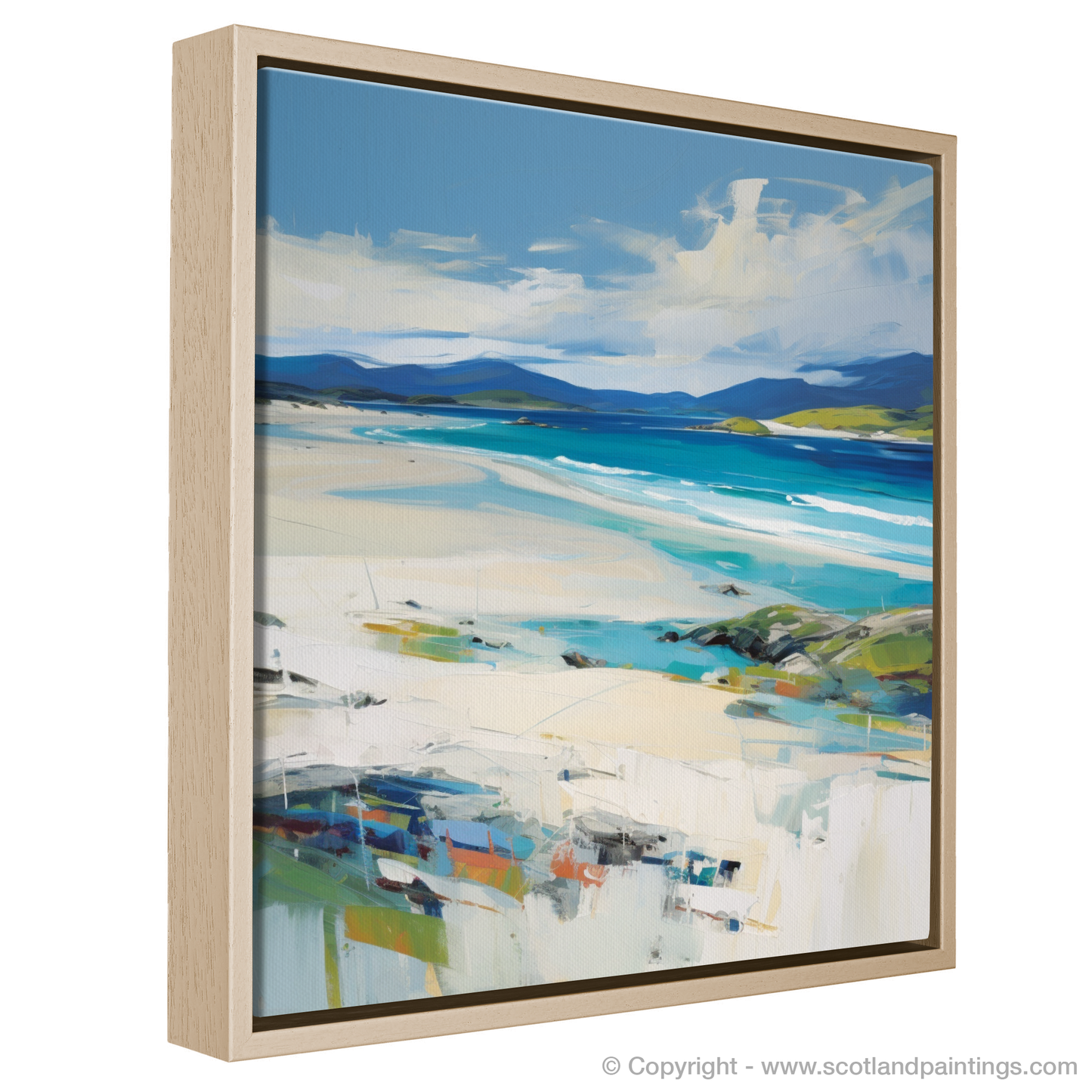 Painting and Art Print of Luskentyre Beach, Isle of Harris entitled "Luskentyre Beach Whispers".