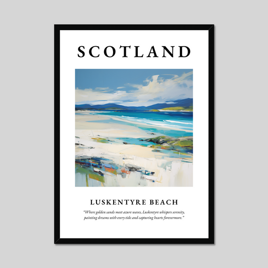 Poster of Luskentyre Beach, Scotland.