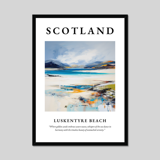 Poster of Luskentyre Beach, Scotland.