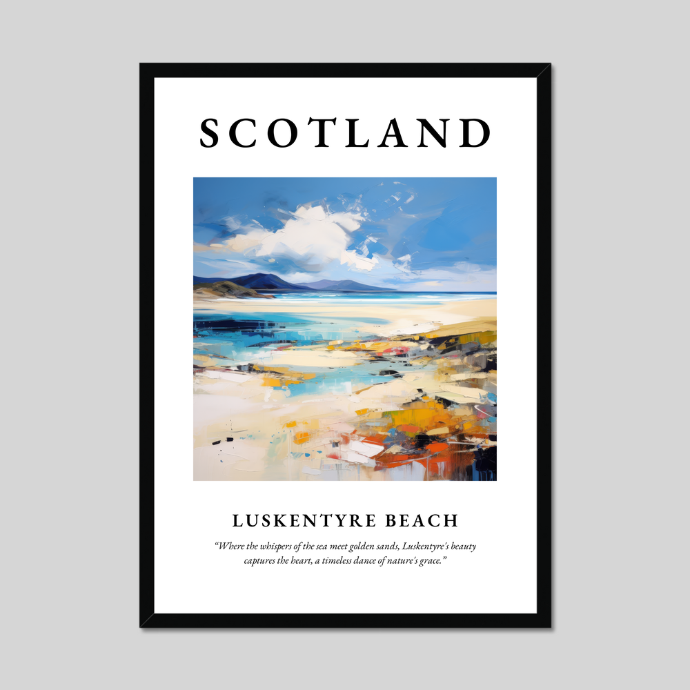 Poster of Luskentyre Beach, Scotland.