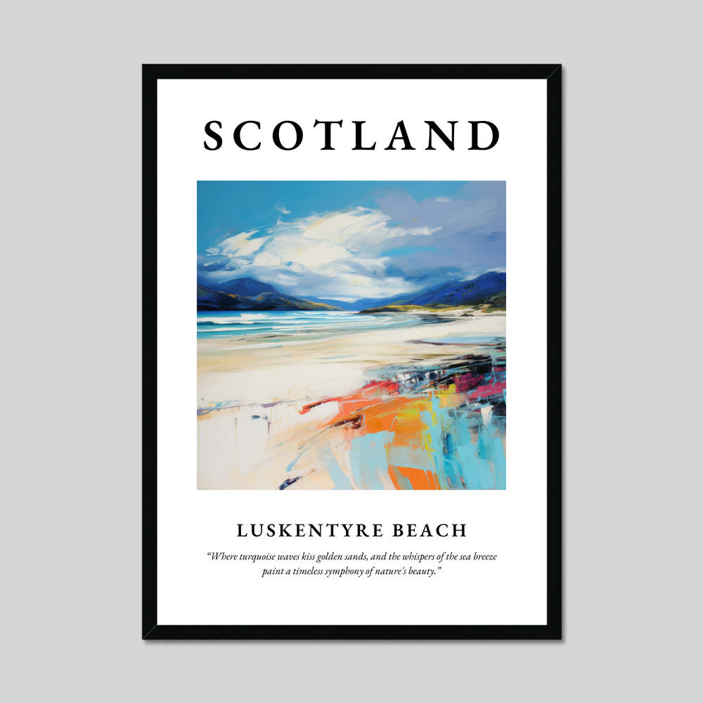 Poster of Luskentyre Beach, Scotland.