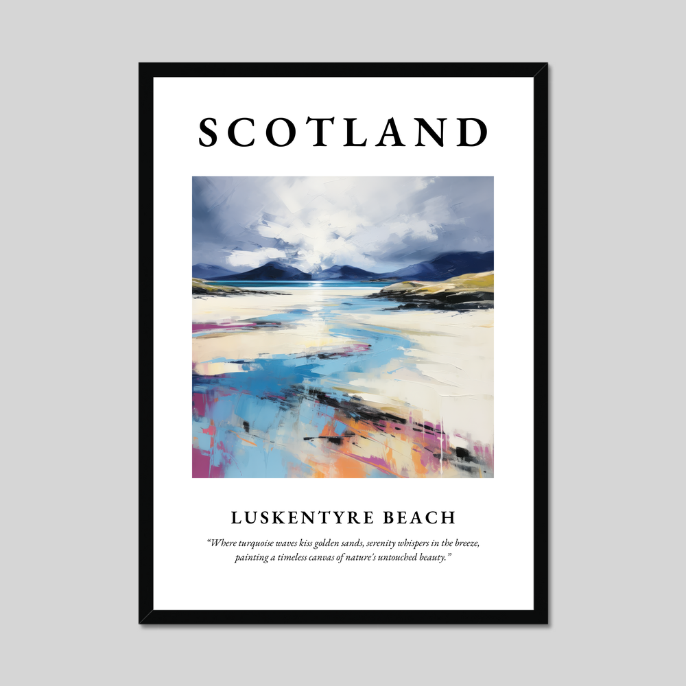 Poster of Luskentyre Beach, Scotland.