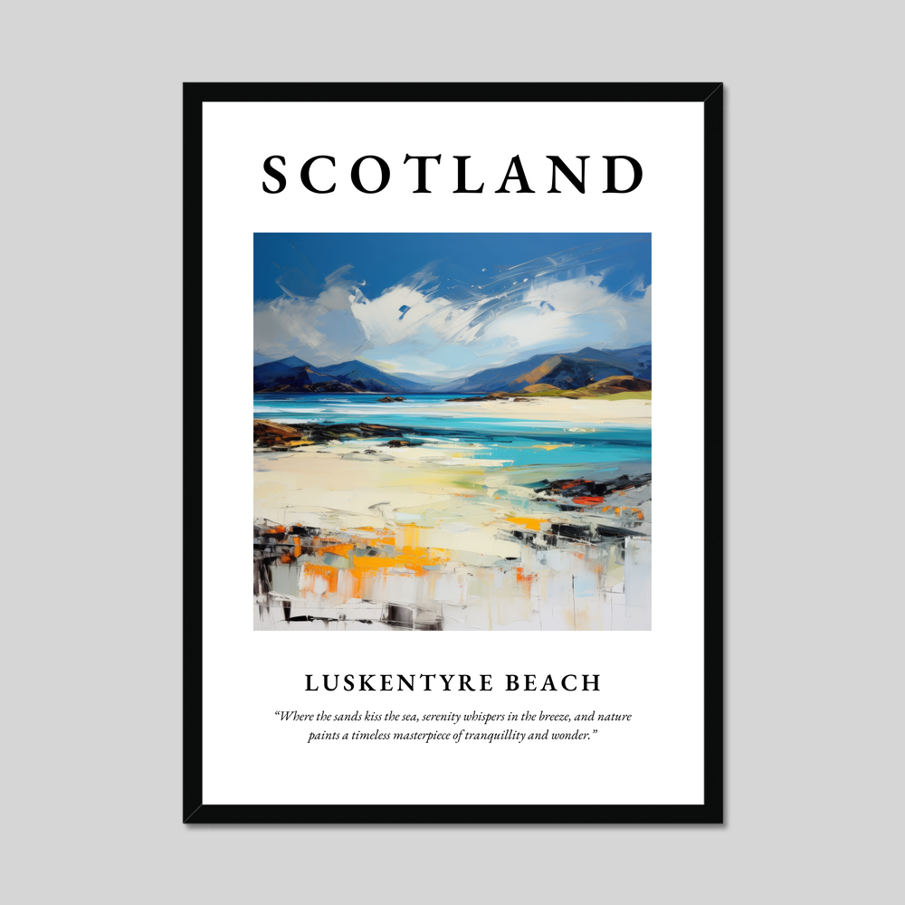 Poster of Luskentyre Beach, Scotland.