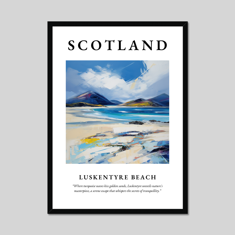 Poster of Luskentyre Beach, Scotland.