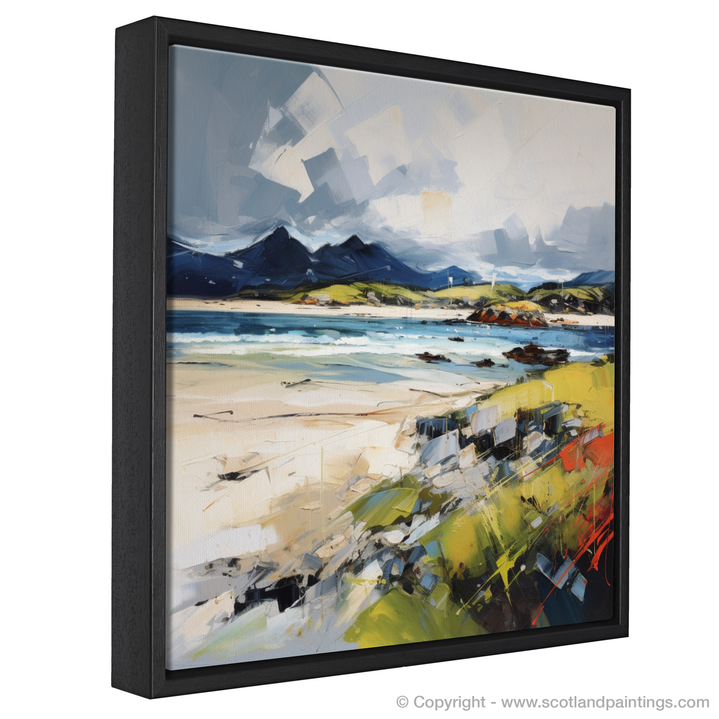 Painting and Art Print of Camusdarach Beach, Arisaig entitled "Tumultuous Spirit of Camusdarach Beach".