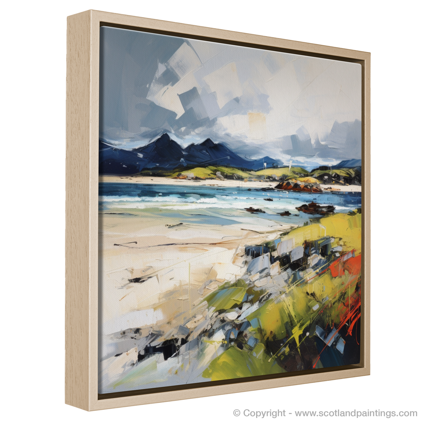 Painting and Art Print of Camusdarach Beach, Arisaig entitled "Tumultuous Spirit of Camusdarach Beach".