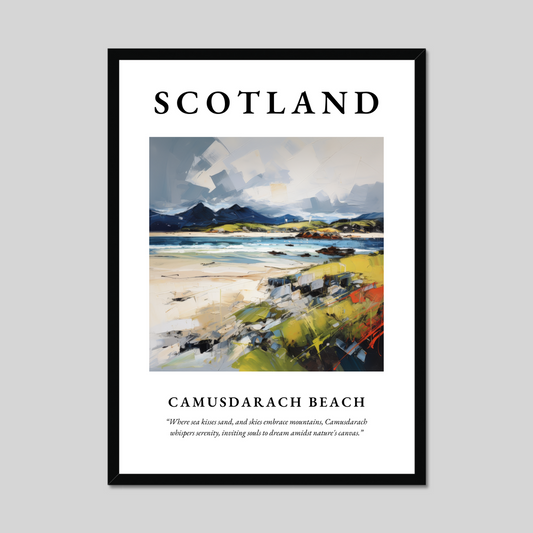 Poster of Camusdarach Beach, Scotland.