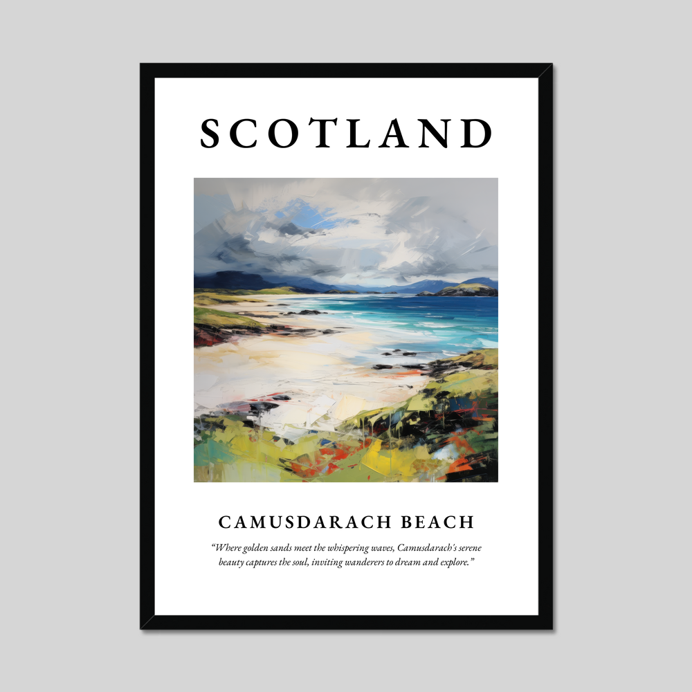 Poster of Camusdarach Beach, Scotland.