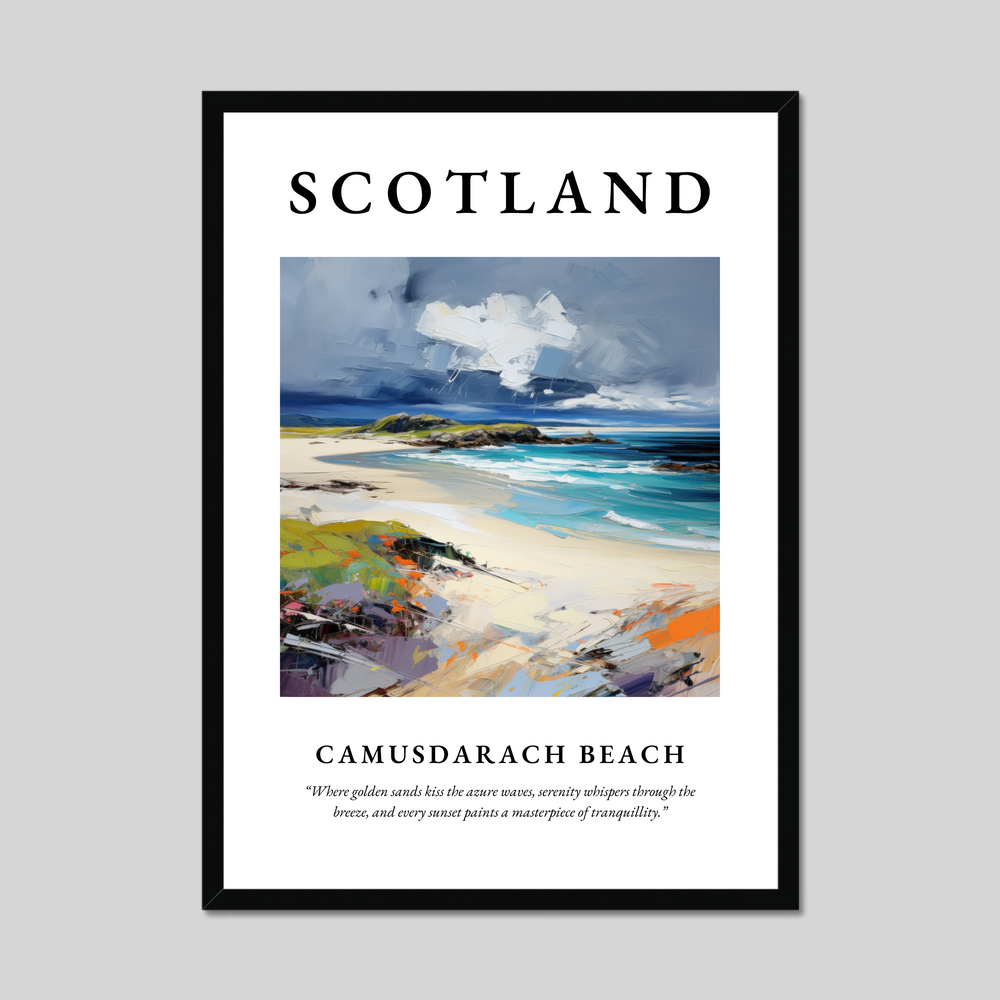 Poster of Camusdarach Beach, Scotland.