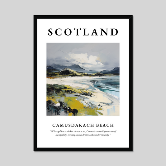 Poster of Camusdarach Beach, Scotland.