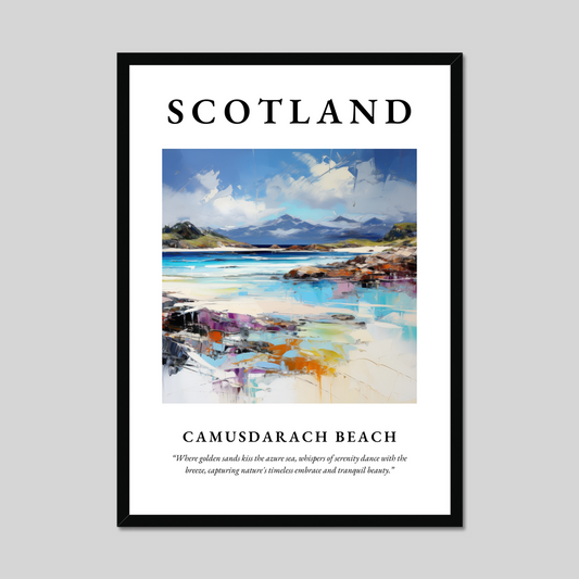 Poster of Camusdarach Beach, Scotland.