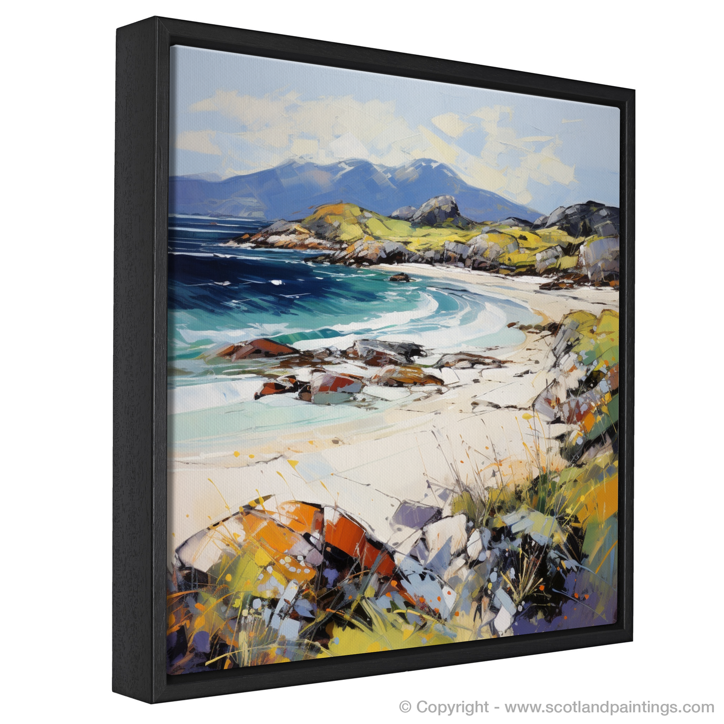 Painting and Art Print of Camusdarach Beach, Arisaig entitled "Wild Spirit of Camusdarach Beach".