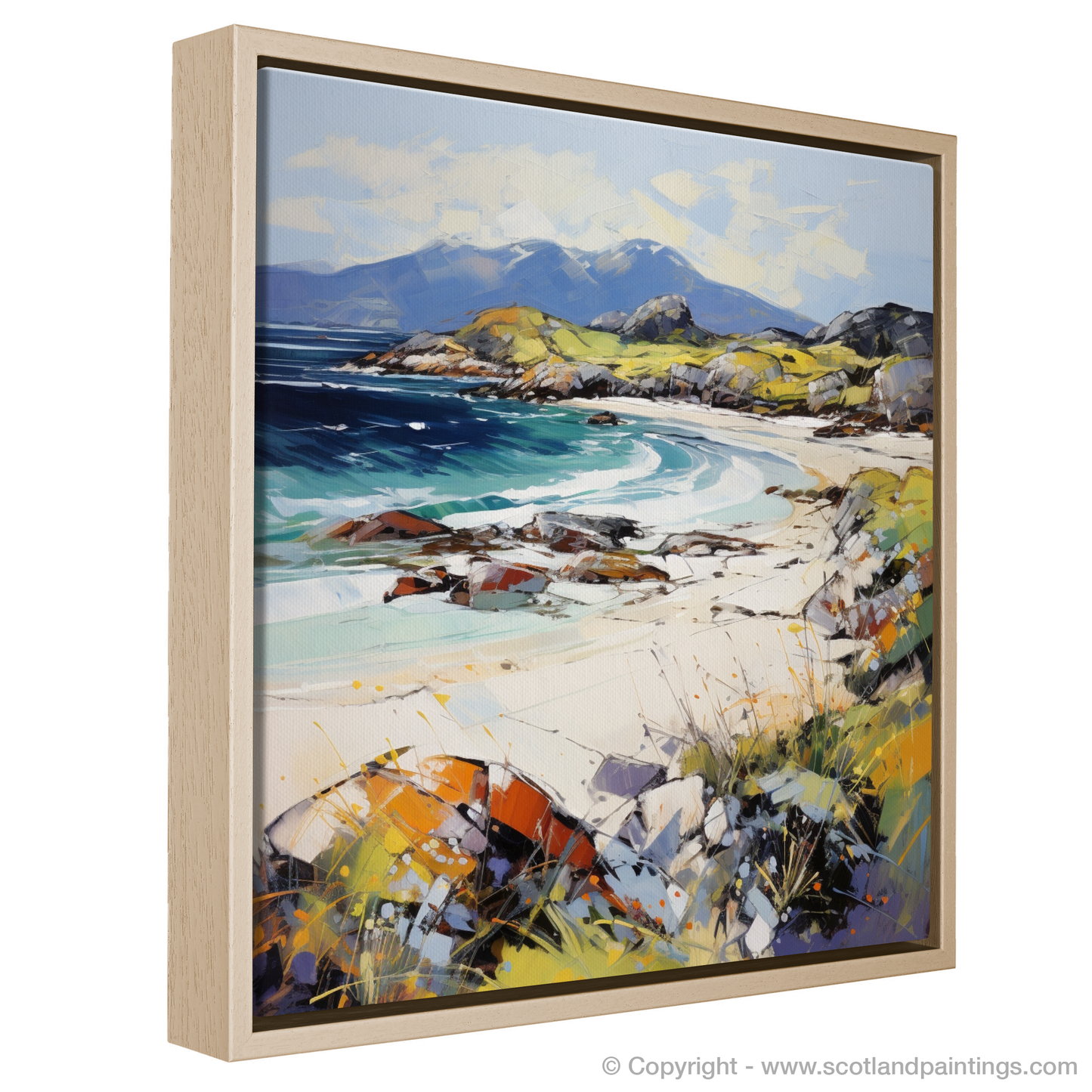 Painting and Art Print of Camusdarach Beach, Arisaig entitled "Wild Spirit of Camusdarach Beach".