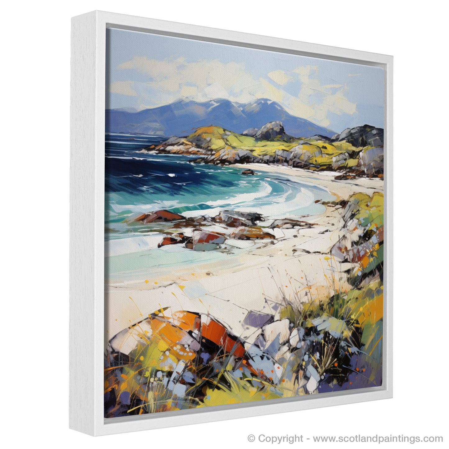 Painting and Art Print of Camusdarach Beach, Arisaig entitled "Wild Spirit of Camusdarach Beach".