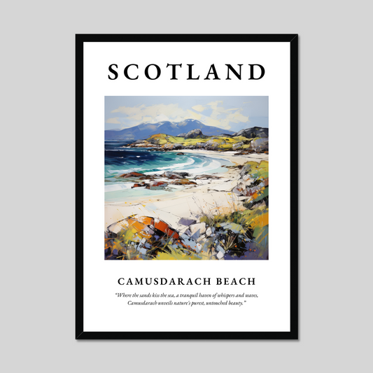 Poster of Camusdarach Beach, Scotland.