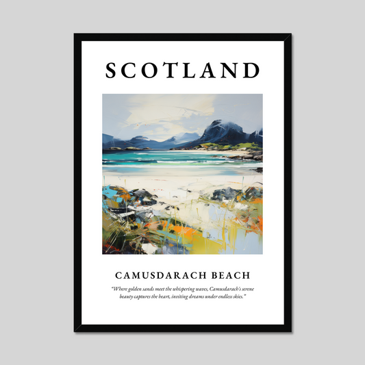 Poster of Camusdarach Beach, Scotland.