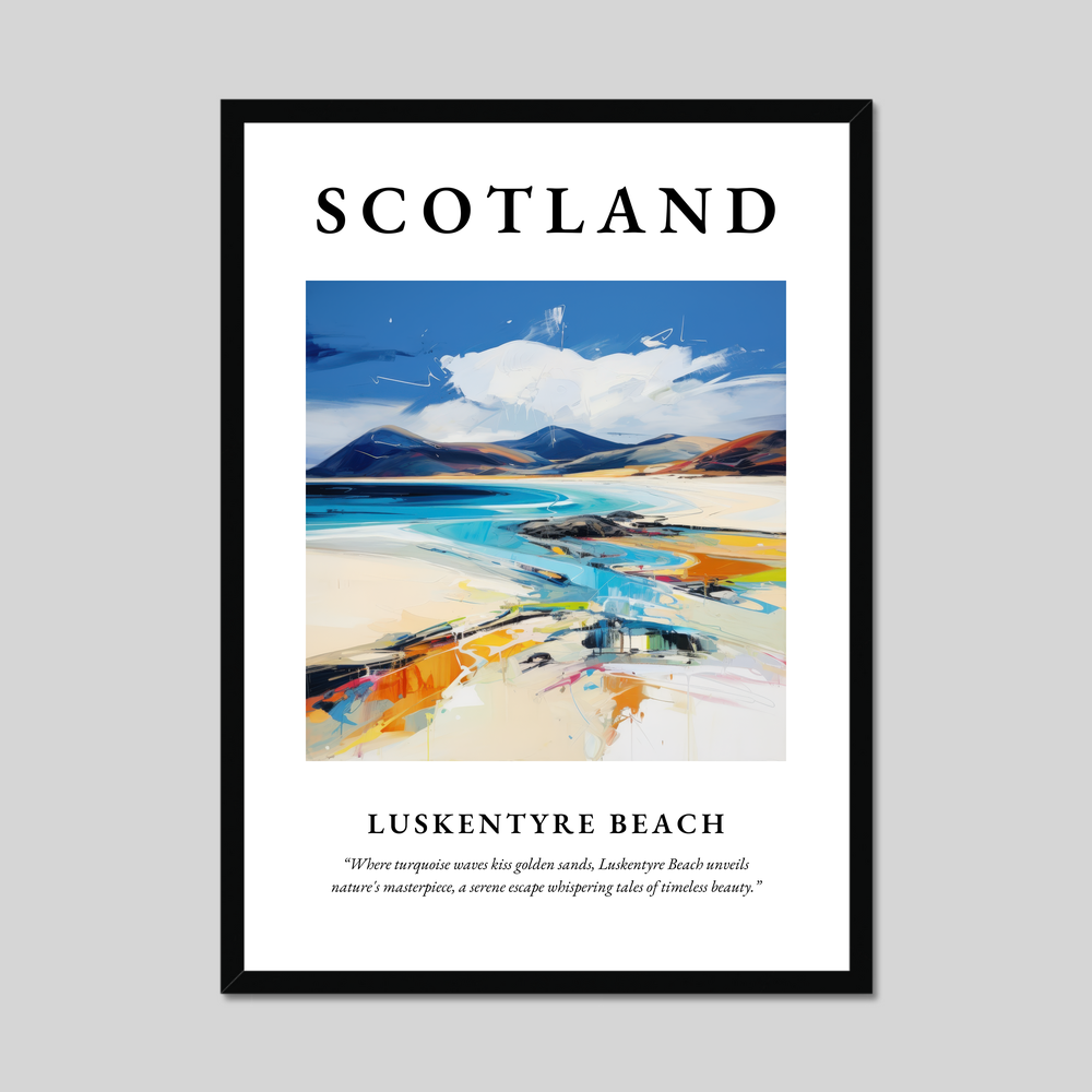 Poster of Luskentyre Beach, Scotland.