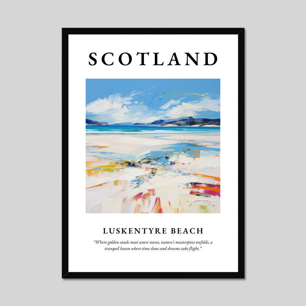 Poster of Luskentyre Beach, Scotland.