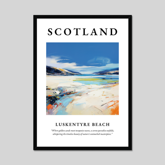 Poster of Luskentyre Beach, Scotland.