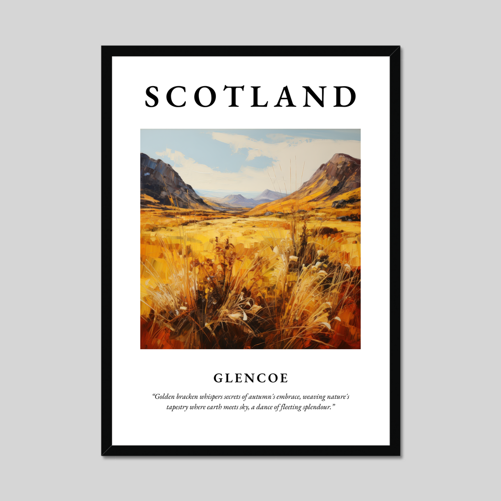 Poster of Glencoe, Scotland.