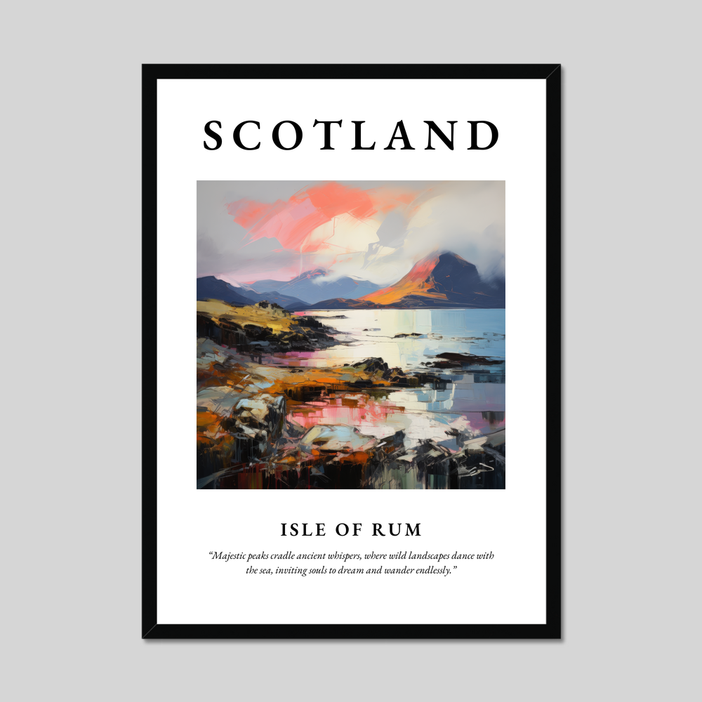 Poster of Isle of Rum, Scotland.