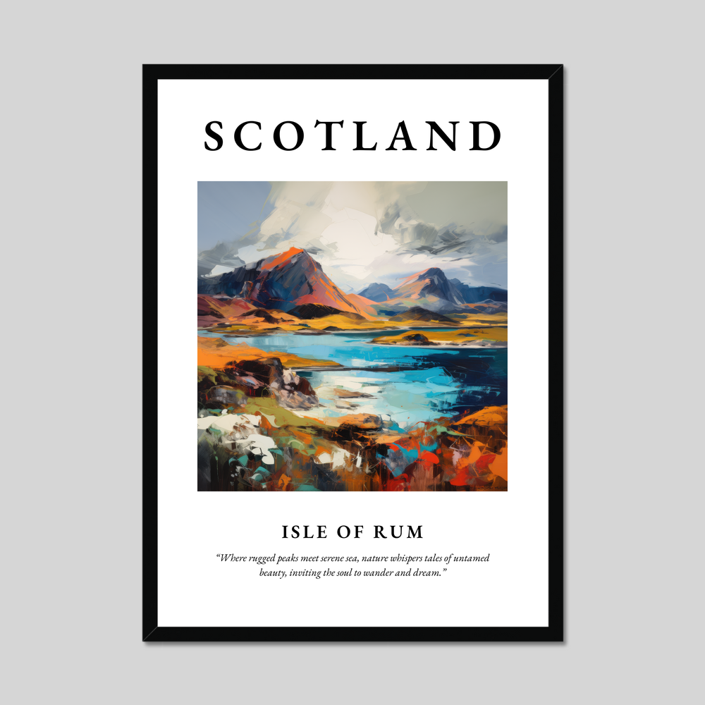 Poster of Isle of Rum, Scotland.