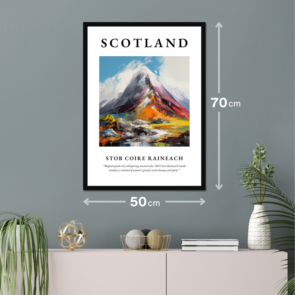 Poster of Stob Coire Raineach hanging on a wall