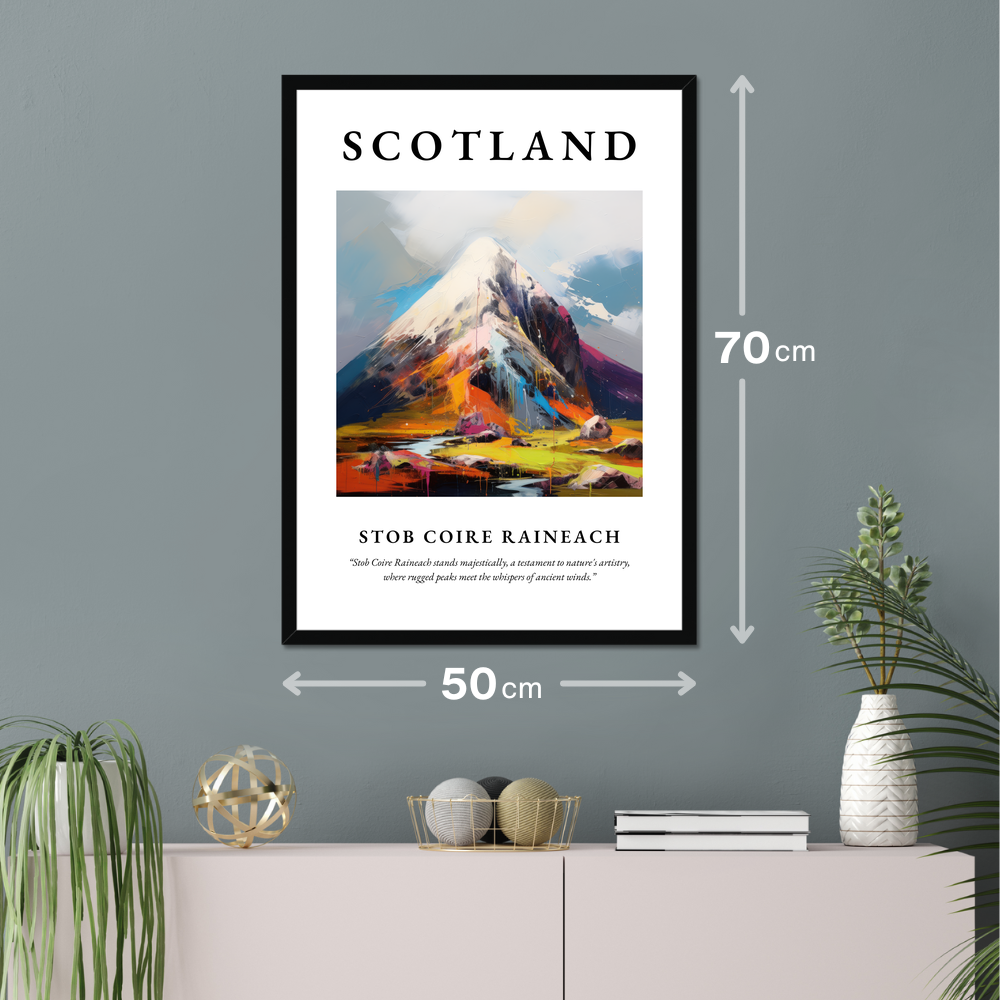 Poster of Stob Coire Raineach hanging on a wall