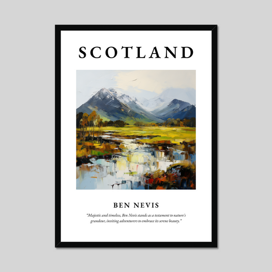 Poster of Ben Nevis, Scotland.