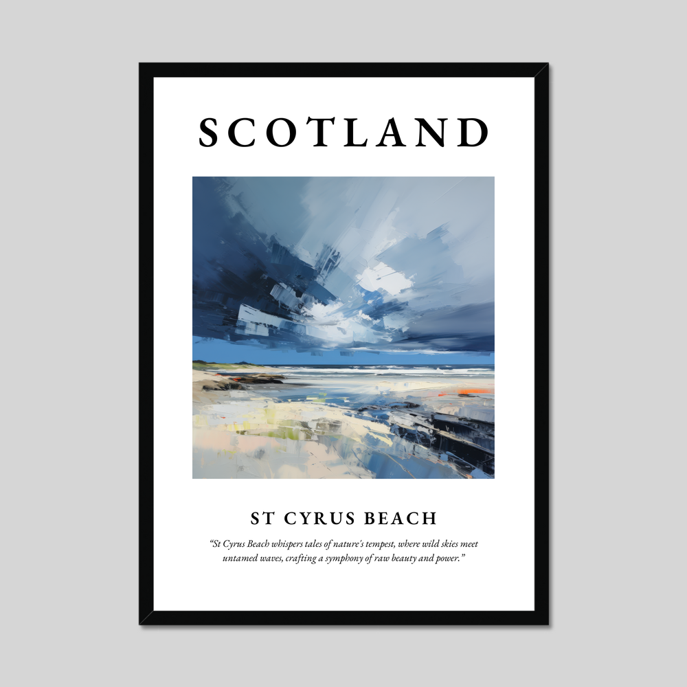 Poster of St Cyrus Beach, Scotland.