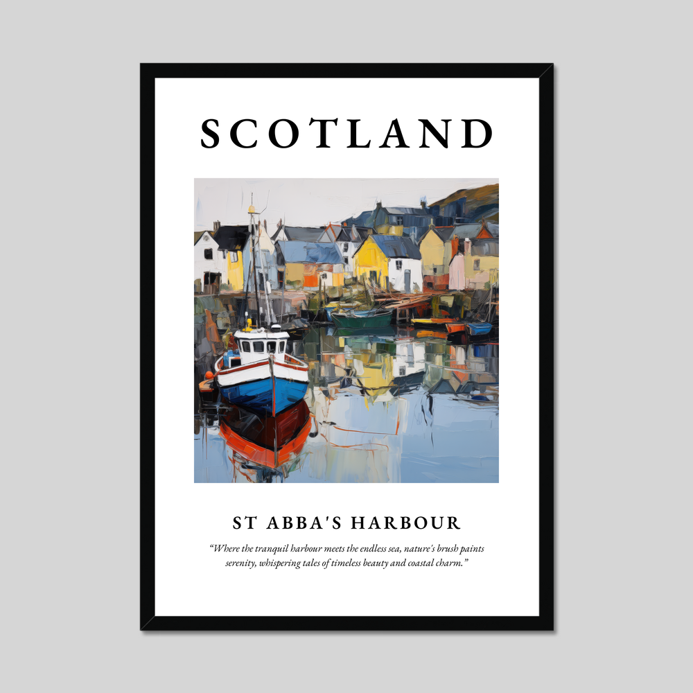 Poster of St Abba's Harbour, Scotland.