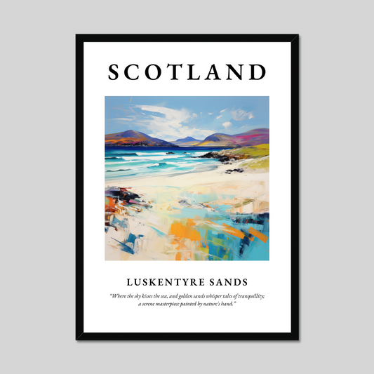 Poster of Luskentyre Sands, Scotland.