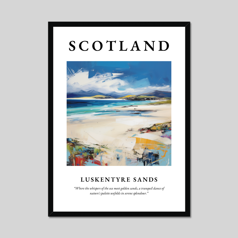 Poster of Luskentyre Sands, Scotland.