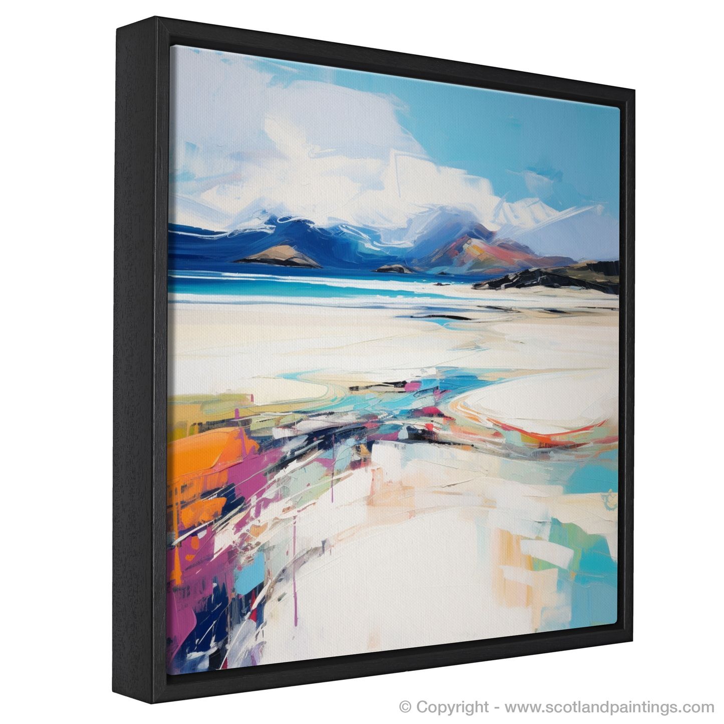 Painting and Art Print of Luskentyre Sands, Isle of Lewis entitled "Expressionist Ode to Luskentyre Sands".