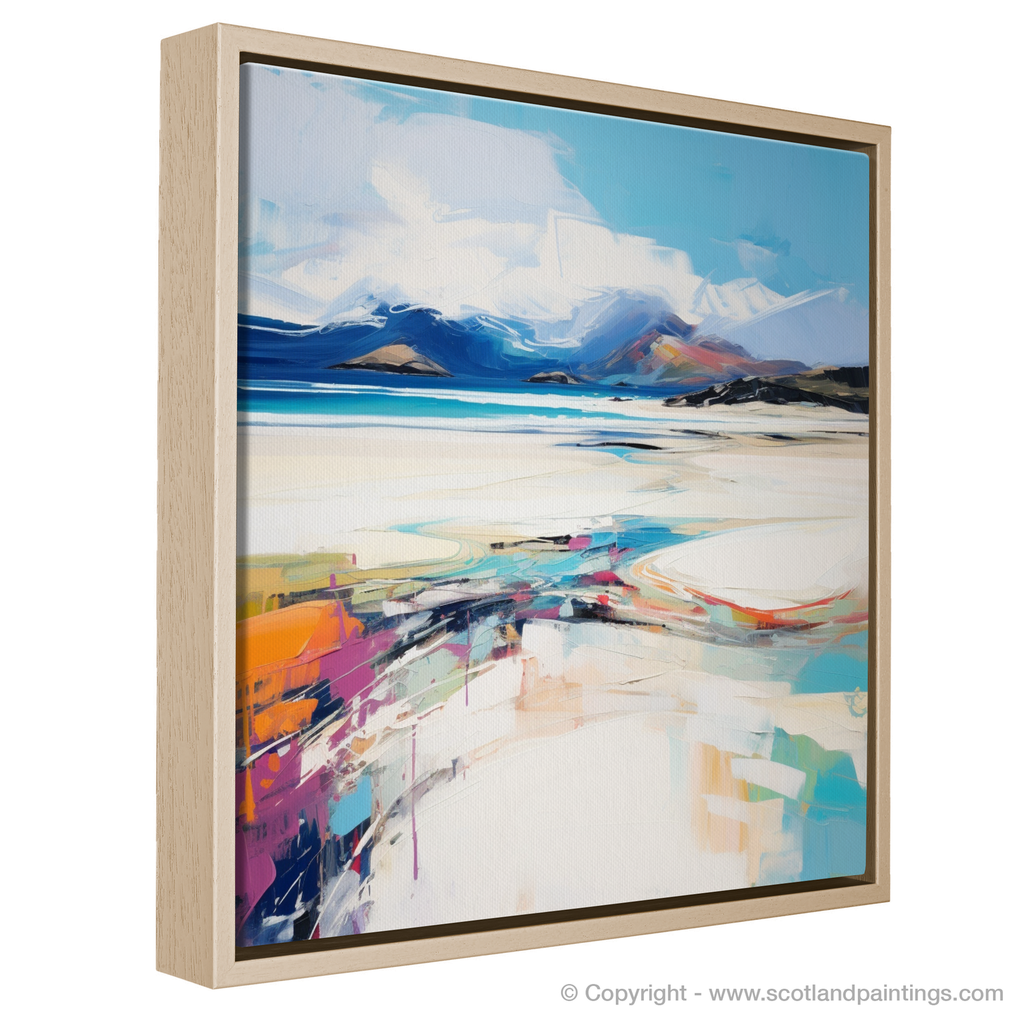 Painting and Art Print of Luskentyre Sands, Isle of Lewis entitled "Expressionist Ode to Luskentyre Sands".