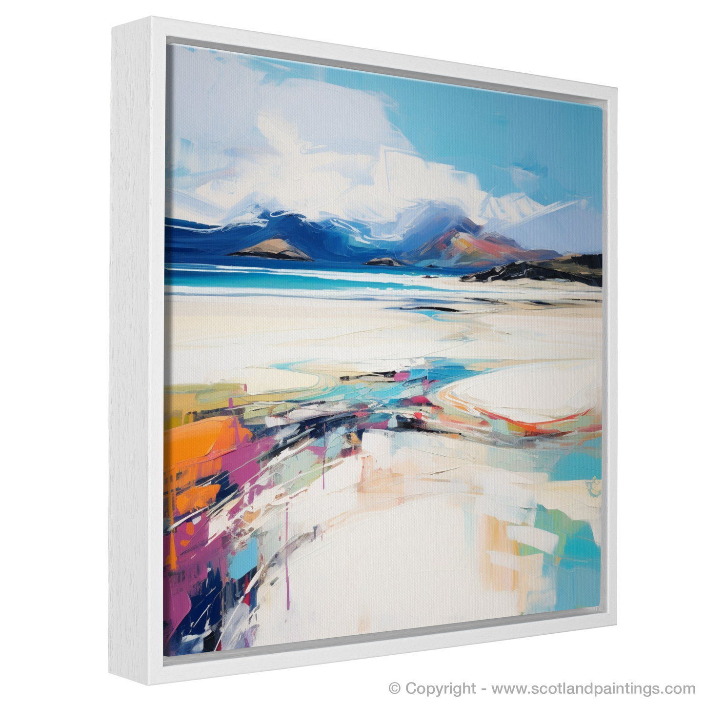 Painting and Art Print of Luskentyre Sands, Isle of Lewis entitled "Expressionist Ode to Luskentyre Sands".