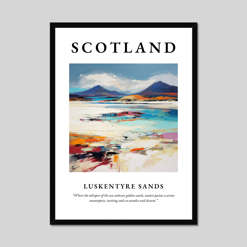 Poster of Luskentyre Sands, Scotland.