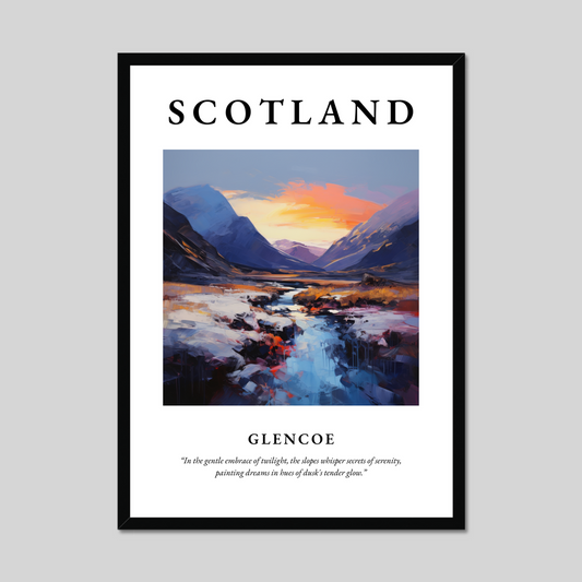 Poster of Glencoe, Scotland.