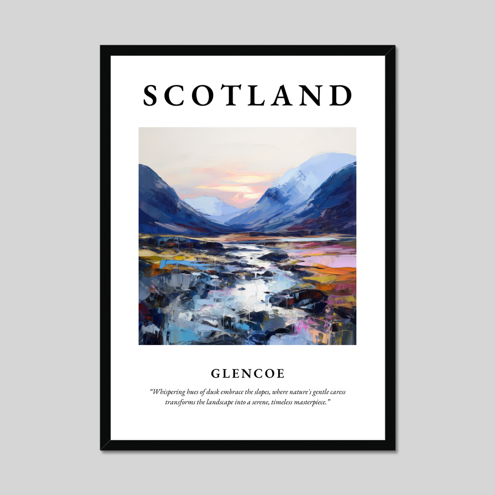 Poster of Glencoe, Scotland.