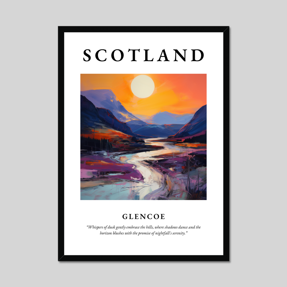 Poster of Glencoe, Scotland.