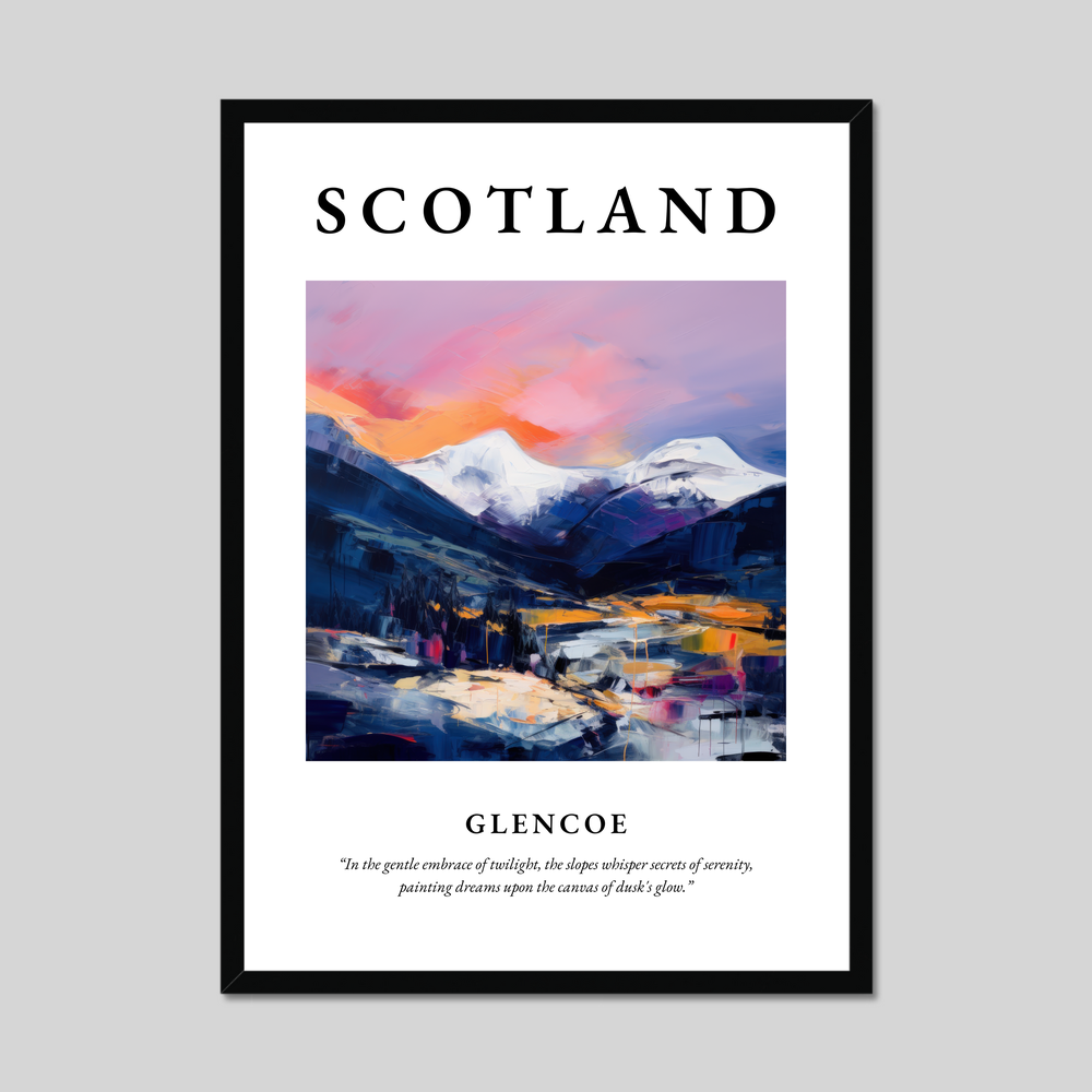 Poster of Glencoe, Scotland.