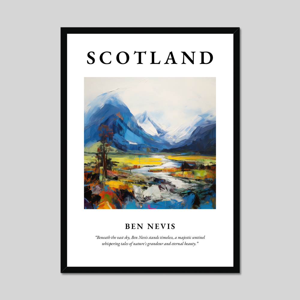 Poster of Ben Nevis, Scotland.