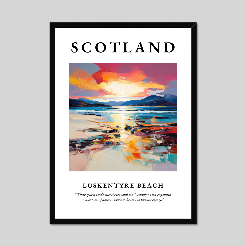 Poster of Luskentyre Beach, Scotland.