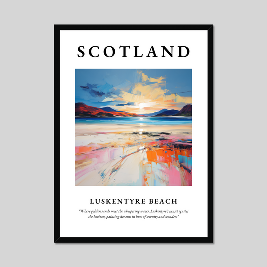 Poster of Luskentyre Beach, Scotland.