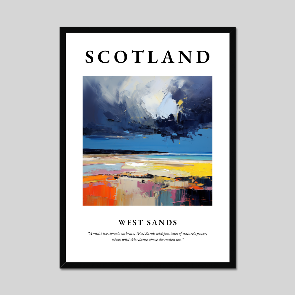 Poster of West Sands, Scotland.