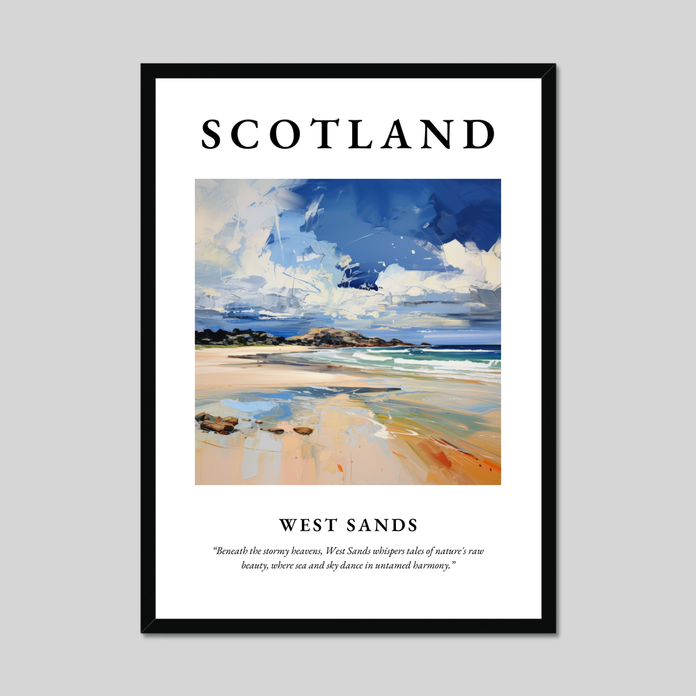 Poster of West Sands, Scotland.